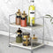 kaileyouxiangongsi Plastic/Metal Freestanding Stackable Organizer Shelf,Bathroom Countertop Storage Shelf Cosmetic Organizer Holder Kitchen Spice ...