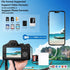 SD Card Reader for iPhone Lightning to 4 in 1 USB Camera Adapter Compatible Female OTG Micro SD TF Memory Card Reader for iPad with Charging Port...