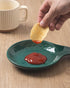 FE FUN ELEME SpoonHolder, Ceramic Spoon Rest for Kitchen Countertop, Large Lace Embossed Kitchen Spoon Rest for Stovetop, Ceramic Spoon Rest for K...