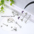 8 Pairs 14G Nipple Rings for Women Stainless Steel CZ Striaght Barbell Tongue Ring Nipple ring Set Butterfly Devil Heart Nipple Piercing Jewelry 1...