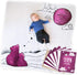 JumpOff Jo - Baby Bundle: Baby Swaddle Blanket & 24 Milestone Cards - Photoshoot Props, Soft Breathable Baby Blanket, 47" x 47" (Mama Bear Pink)...