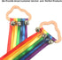 MEROCO Rainbow Hand Kite Toys Bells,Rainbow Ribbon Sensory Toy for Babies 0-6 6-12 Months Montessori Baby Toys Baby Rattle Creative Learning Waldo...