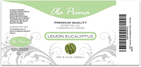 Ola Prima Oils 8oz - Lemon Eucalyptus Essential Oil - 8 Fluid Ounces - Lemon Eucalyptus Oil...