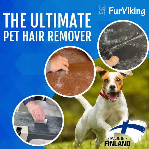 Pet Hair Remover - Dog Fur Remover Tool - Light & Compact Cat Hair Remover, Dog Hair Remover for Car, Couch - Carpet Pet Hair Removal Tool - Pet H...