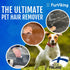 Pet Hair Remover - Dog Fur Remover Tool - Light & Compact Cat Hair Remover, Dog Hair Remover for Car, Couch - Carpet Pet Hair Removal Tool - Pet H...