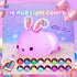 One Fire Night Light for Kids Room, Timer Baby Toddler Nursery Animal Battery Remote Kawaii Night Lamp, Cute Decor Easter Bunny Gift/ Basket Stuff...