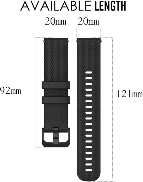 Band for Garmin Venu Sq 2/Music, Soft Silicone Replacement Watch Band for Garmin Venu 2 Plus (No Tracker)...