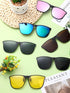 Weewooday 6 Pairs Large Polarized Clip on Sunglasses UV Protection Driving Clip on Sunglass Colorful Flip Frame Glasses for Women Men Eyeglasses...