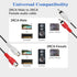 2 RCA to 2RCA Extension Cable 2-Pack, 3.3 ft RCA Cable 2 Male to 2 Female, 2RCA Stereo Audio Extender Cable for Speaker, Amplifier, Mixer, TV...