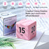 Weewooday Cube Timer Productivity Flip Timer for ADHD Block Gravity Sensor Kitchen Desk Study Time Countdown Learning Management Workout Classroom...