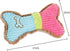 Blue-Pink Pet Plush Chew Product Teeth Cleaning Bite Resistant Dog Accessory Bone Shape Dog Training Chew Toy for Dog Accessories Supplies...