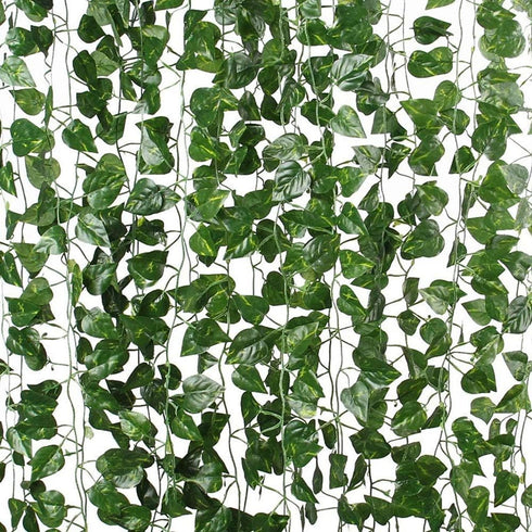 168 feet Artificial Vines Greenery Garland Fake Hanging Leaves Faux Foliage Plants for Wedding Party Garden Home Kitchen Office Wall Decorations (...