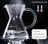 Pour Over Coffee Maker with Reusable Stainless Steel Drip Filter, Glass Drip Coffee Maker Set, Lead-Free Borosilicate Glass Coffee Carafe for 1-2C...