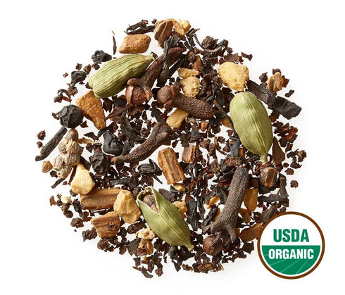 Golden Moon Tea Organic Masala Chai Black Tea - Pure & Authentic Blend - Loose Leaf, Non-GMO - Travel Tin (9 Servings)...