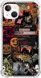 Halloween Mystical Art Collage Case for iPhone 15 Plus, Retro Aesthetic Halloween Pumpkin Case for Girls Boys Men and Women, Unique Trendy Design ...