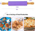 Koogel Rolling Pin for baking, 12 Inch Non-Stick Silicone Handle Rolling Pin for Kids Kitchen Activity...