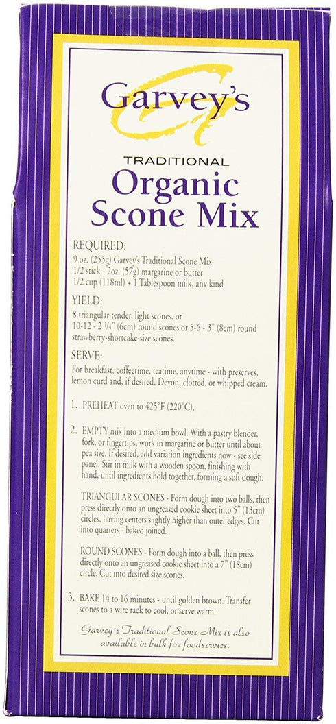 Garvey's Organic Traditional Scone Mix, 9 Ounce (Pack of 3)...