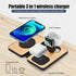 3-in-1 Charging Station for Apple Devices, 21W Mag Safe Wireless Charger, Foldable Travel Charger for iPhone 16-12 Series, AirPods, and iWatch Ser...