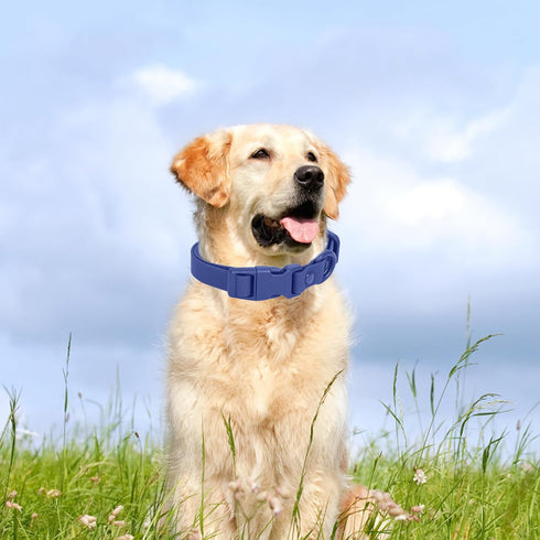 Waterproof Dog Collar Soft Rubber Dog Collar with Safety Buckle Adjustable Pet Collars for Small Medium Large Dogs...