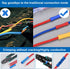 smseace 210PCS Wire Butt connectors with Wire stripper crimping tool22-10AWG Butt Splice Connectors Insulated Electrical Butt connectors Straight ...