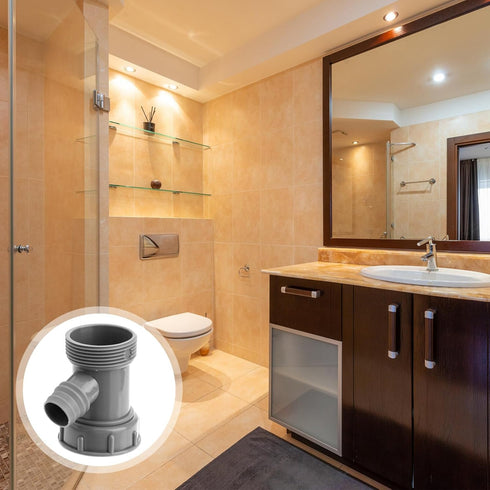 5pcs Three-way Drain Pipe Home Sink Overflow Three-way Sealed Sink Overflow Three-way Sink Drain Overflow Three-way Simple Sink Overflow Three-way...