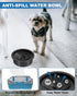 No Spill Water Bowl for Dogs, Slow Drinking Dog Water Dish No Spilling, Messy Splash or Drip, Fits into Elevated Pet Feeder, 30oz Slobber Stopper ...