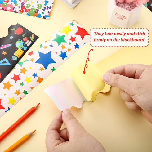 71 Feet Classroom Bulletin Board Borders Confetti Border School Decor Inspirational Quotes Bulletin Board Supplies Scalloped Bulletin Board Trim f...