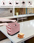 Toaster Oven Covers - Red White Plaid & Buffalo Check Dustproof, Fingerprint Protection for 4 Slice Toasters, Bread Machine & Small Appliances...