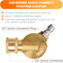 Giraffe Tools Pressure Washer Pivoting Coupler, 7 Angles Gutter Cleaner Attachment, 240 Degree Rotation, 1/4“ Quick Connect, 4000 PSI...
