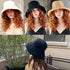 100% Cotton Women Sun Hats Wide Brim Gardening Bucket Hat Travel Sun Protection Packable Womens Beach Cap -Fold-UP Brim...