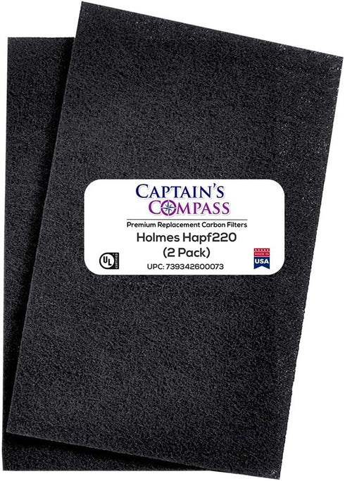 Replacement Carbon Pre-Filter (2 Pack) for Holmes HAPF220 Air Purifiers, Made in USA...