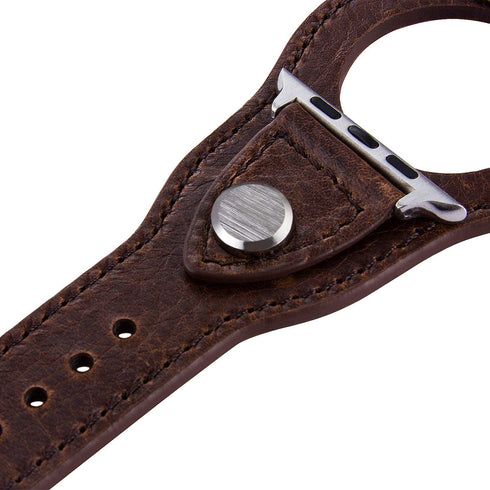 VIQIV Cuff Bracelets Bands For Compatible With Apple Watch 38mm 42mm 41mm 40mm 44mm 45mm Iwatch Series SE 7 6 5 4 3 2 1, Dressy Leather Metal Jewe...