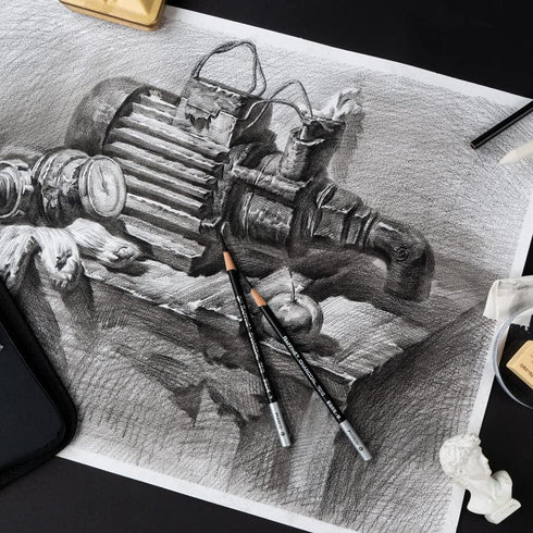 29 Pieces Professional Sketching & Drawing Art Tool Kit With Graphite Pencils, Charcoal Pencils, Paper Erasable Pen, Craft Knife-Lightwish (withou...