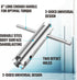 DURATECH Long Reach Basket Strainer Wrench, Universal Sink Strainer Wrench with Sliding Handle, Double End, 1/2" & 3/8"...