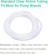 15 Feet Airline Tubing Standard Aquarium Air Pump Accessories with Air Stone Disc, Check Valves, Suction Cups and Connectors for Nano Air Pumps Sm...