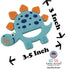 Dinosaur Toys Baby Teething Toys Teether for Infant Baby Newborn 0-6 Months 6 to 12 18 Months and Up- Dino Teether Toy Freezer Safe & BPA Free...