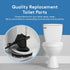 Universal 2 Inch Toilet Flapper Replacement & Chain - Fits 2 Inch Toilet Flush Valves - Easy Install (1-Pack)...