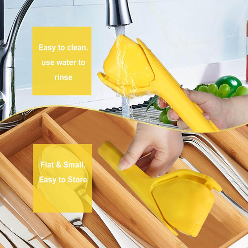 Lemon Squeezer, Effortless Manual Flat Lime Juicer Squeezer, Hand Citrus Press, Folds Design For Saving Space Storage, Easy to Make Juice From Lem...