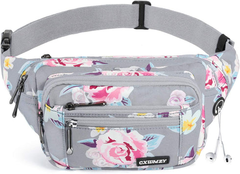 Fanny Packs For Women & Men Waist Pack Hip Bum Bag with Multi-Pockets Large Capacity Waterproof , for Disney Traveling Casual Cycling Running Hiki...
