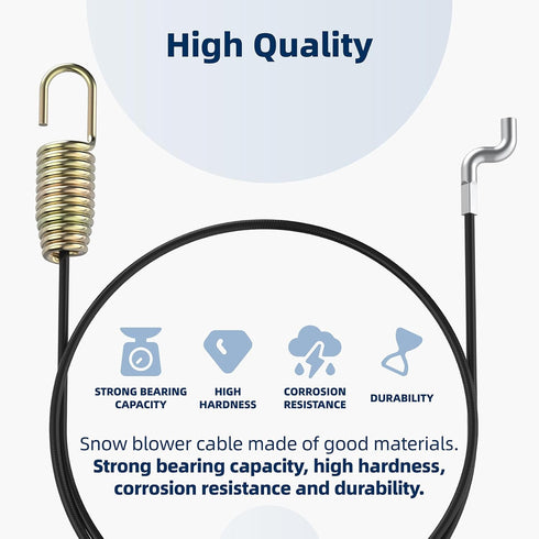 303200012 Snowblower Clutch Cable Lower Auger Cable Compatible with PowerSmart DB7103-24 Snow Blower 303200050 Snowthrower Drive Cable Fit for Pow...