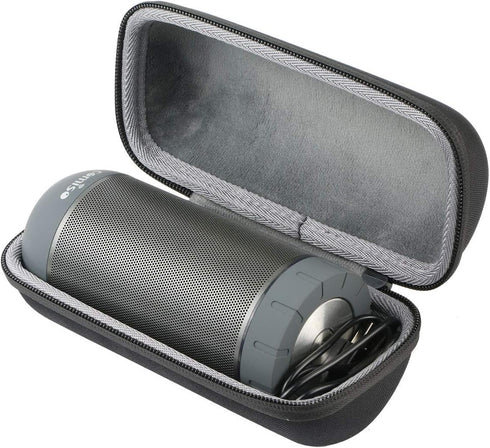 co2CREA Hard Travel Case Replacement for COMISO X26 Waterproof Bluetooth Speakers Outdoor Wireless Portable Speaker,Black Case+Inside Grey......