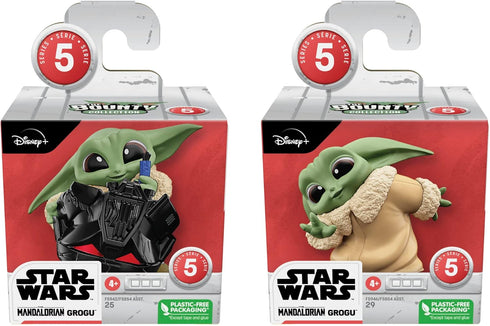 STAR WARS The Bounty Collection Series 5, 2-Pack Grogu Figures, 2.25-Inch-Scale Helmet Hijinks, Peek-A-Boo, Toy for Kids Ages 4 and Up...
