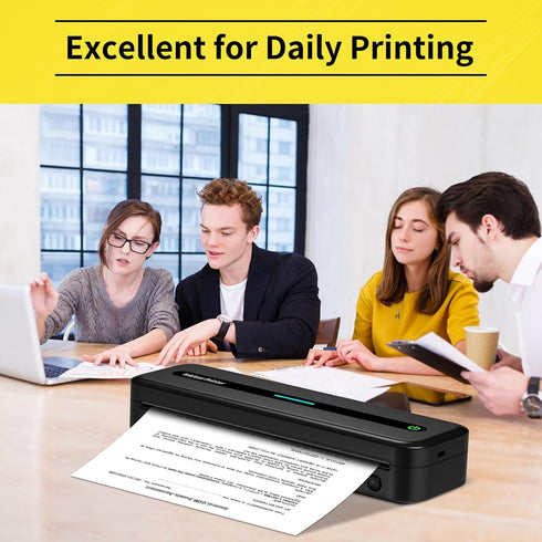 COLORWING Thermal Paper 8.5in x 49ft US Letter for Portable Printer, Compatible with M08F, M832 and Other Letter Inkless Thermal Printer - 2 Rolls...