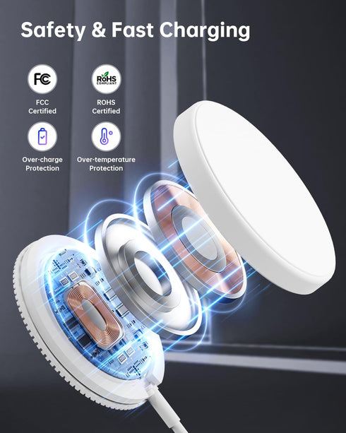 Magnetic Wireless Charger,FACBINY 15W Max Fast Wireless Charging Pad? Compatible with iPhone 14 Pro Max/14 Pro/14 Plus/14/13 Pro Max/13 Pro/13/13 ...
