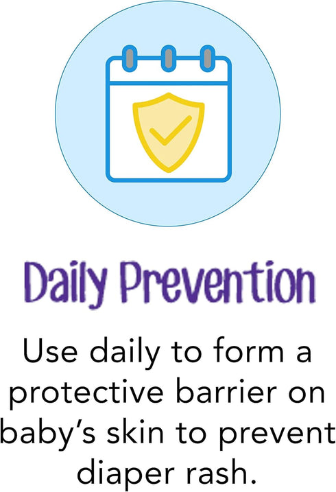 Desitin Daily Defense Baby Diaper Rash Cream with Zinc Oxide to Treat, Relieve & Prevent diaper rash, Hypoallergenic, Dye-, Phthalate- & Paraben-F...