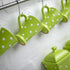 City to Cottage Handmade Lime Green and White Polka Dot Ceramic Coffee, Tea, Latte Mug, Cup with Large Handle, Unique 7 oz / 200ml Designer Potter...