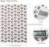 6pcs 7.7" x 12.9" (20 cm x 33 cm) Black White Series Cow Pattern Faux Leather Sheet Synthetic Leather Sheets Assorted for Earrings Hair Bows Makin...