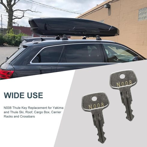 N008 Thule Series frame key,Thule roof rack replacement key,Replacement key for Yakima & Thule Ski, Roof,Cargo Box, Carrier Racks and Crossbars[Co...