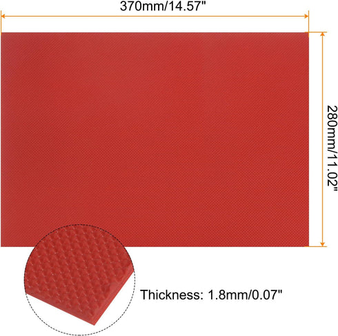 Rubber Sole Sheet 1.8mm Thick Repair Non-Slip Replacement Pad for Shoes Bottom Repairing, Red...