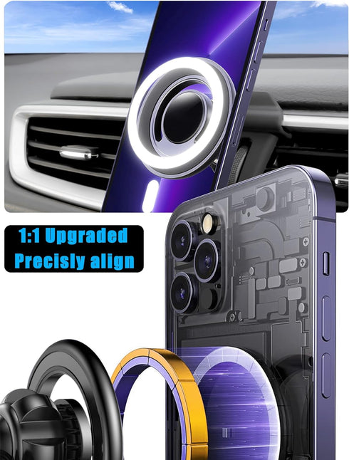 for Mag-Safe Car Phone Holder Mount, for Nissan Rogue 2014 to 2020, Air Vent Stand, Custom Magnetic Navigation Bracket, for iPhone15 14 13 12 Pro ...